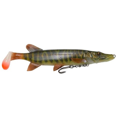 SAVAGE GEAR - Gumová nástraha 4D Pike Shad Slow Sink 20 cm 65 g Striped Pike