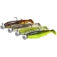 SAVAGE GEAR - Gumová nástraha Cannibal Shad Clearwater Mix 10 cm 9 gs háčikom 10 g #3/0 4 ks