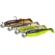 SAVAGE GEAR - Gumová nástraha Cannibal Shad Clearwater Mix 10 cm 9 gs háčikom 10 g #3/0 4 ks