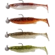 SAVAGE GEAR - Gumová nástraha Fat Minnow T Tail RTF Clearwater Mix 10,5 cm 11 g 4 ks