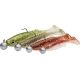 SAVAGE GEAR - Gumová nástraha Fat Minnow T Tail RTF Clearwater Mix 10,5 cm 11 g 4 ks