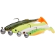 SAVAGE GEAR - Gumová nástraha Fat Minnow T Tail RTF Darkwater Mix 10,5 cm 11 g 4 ks