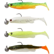 SAVAGE GEAR - Gumová nástraha Fat Minnow T Tail RTF Darkwater Mix 13 cm 20 g 4 ks