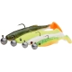 SAVAGE GEAR - Gumová nástraha Fat Minnow T Tail RTF Darkwater Mix 13 cm 20 g 4 ks