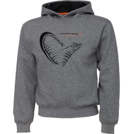 SAVAGE GEAR - Mikina Junior Jaw Hoodie 10 - 12 rokov šedá