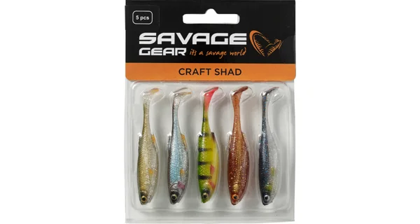 SAVAGE GEAR - Nástraha Craft Shad 10 cm 6 g Clear Water Mix 5 ks