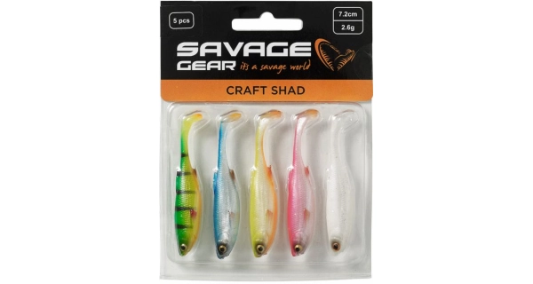 SAVAGE GEAR - Nástraha Craft Shad 10 cm 6 g Dark Water Mix 5 ks