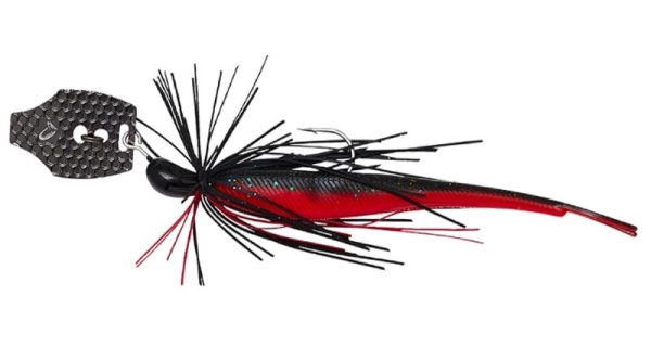SAVAGE GEAR - Nástraha Crazy Swim Jig Sinking Black N Red 12,5 cm 14,5 g