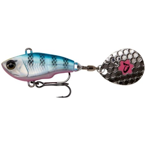 SAVAGE GEAR - Nástraha Fat Tail Spin Sexy Blue Silver Pink 6,5 cm 16 g