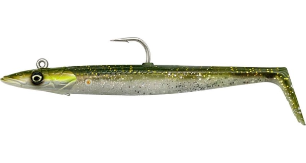 SAVAGE GEAR - Nástraha Sandeel V2 Sinking 15,5 cm 46 g Green Silver 2+1