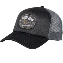 SAVAGE GEAR - Šiltovka Badge Trucker Cap Black