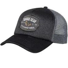 SAVAGE GEAR - Šiltovka Badge Trucker Cap Black