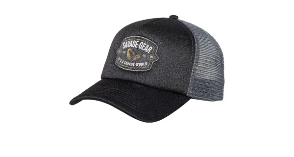 SAVAGE GEAR - Šiltovka Badge Trucker Cap Black