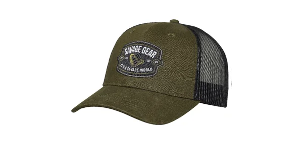 SAVAGE GEAR - Šiltovka Badge Trucker Cap Green