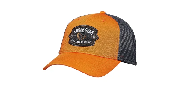 SAVAGE GEAR - Šiltovka Badge Trucker Cap Orange