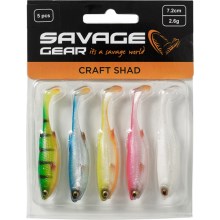 SAVAGE GEAR - Súprava nástrah Craft Shad 8.8 cm 4,2 g Dark Water Mix 5 ks