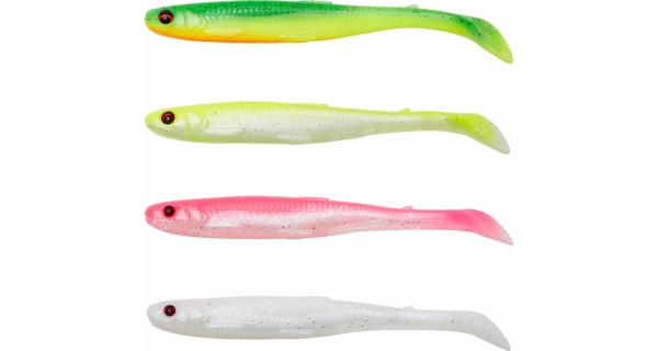 SAVAGE GEAR - Súprava nástrah Slender Scoop Shad 11 cm 7 g Dark Water Mix 4 ks