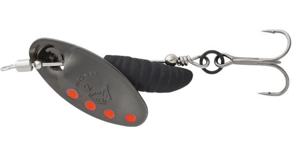 SAVAGE GEAR - Trblietka Grub Spinners Silver Red Black veľ. 1 3,8 g