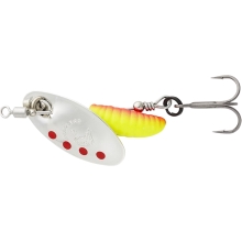 SAVAGE GEAR - Trblietka Grub Spinners Silver Red Yellow veľ. 0 2,2 g