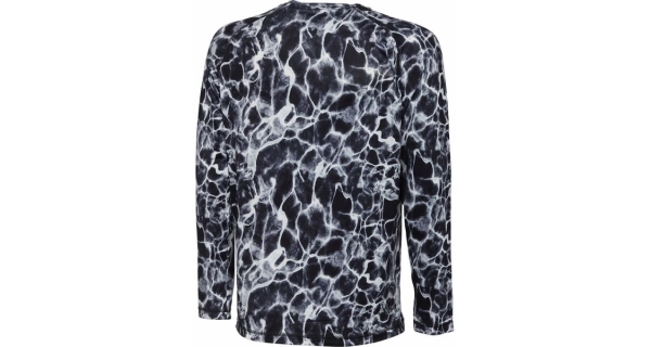 SAVAGE GEAR - Tričko Night UV Long Sleeve T-Shirt veľ. M Black Waterprint