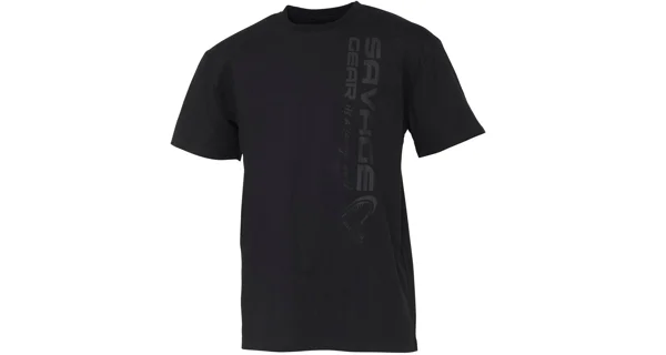 SAVAGE GEAR - Tričko Vertical Logo Tee Black veľ. XL