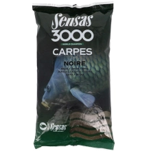 SENSAS - Kŕmenie 3000 Carpes Noir Čierny 1 kg