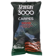 SENSAS - Kŕmenie 3000 Carpes Rouge Červený 1 kg