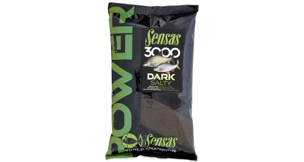 SENSAS - Kŕmenie 3000 Power Dark Salty 1 kg