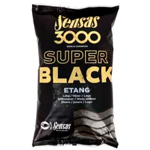 SENSAS - Kŕmenie 3000 Super Black Jazero Etang 1 kg