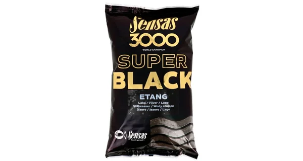 SENSAS - Kŕmenie 3000 Super Black Jazero Etang 1 kg