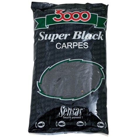 SENSAS - Kŕmenie 3000 Super Black Kapor Čierny 1 kg