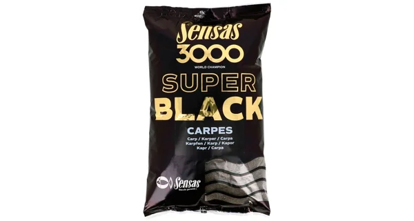 SENSAS - Kŕmenie 3000 Super Black Kapor Čierny 1 kg