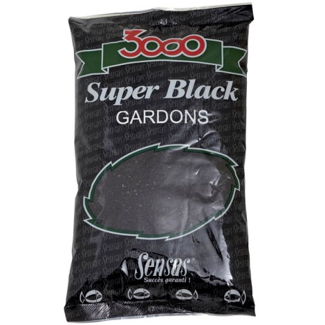 SENSAS - Kŕmenie 3000 Super Black Plotica Čierny) 1 kg