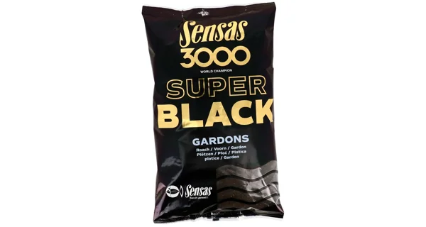 SENSAS - Kŕmenie 3000 Super Black Plotica Čierny) 1 kg
