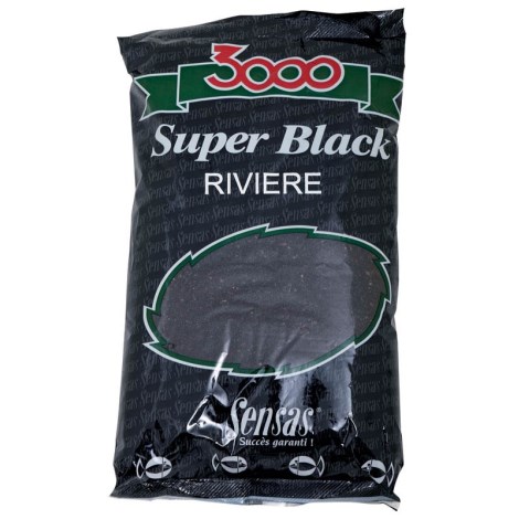 SENSAS - Kŕmenie 3000 Super Black Rieka Čierny 1 kg