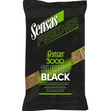 SENSAS - Kŕmičková zmes 3000 Feeder Super Black 1 kg