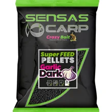 SENSAS - Pelety Super Feed 2 mm 650 g Garlic Dark