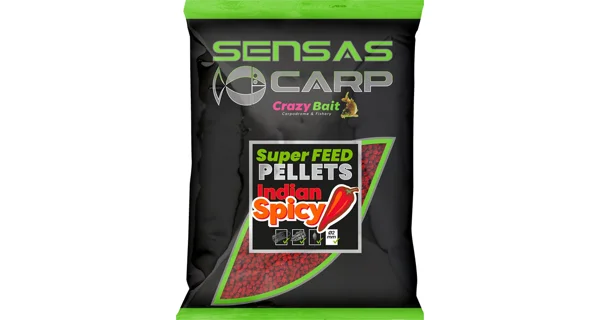 SENSAS - Pelety Super Feed 2 mm 650 g Indian Spicy