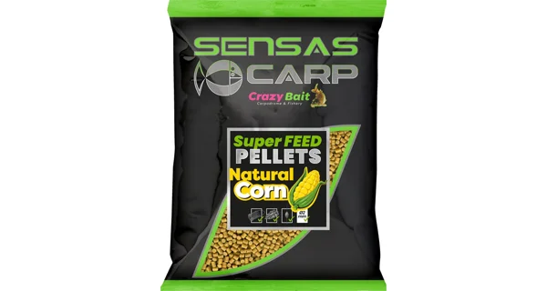 SENSAS - Pelety Super Feed 2 mm 650 g Natural Corn