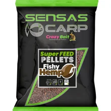 SENSAS - Pelety Super Feed 4 mm 650 g Fishy Hemp