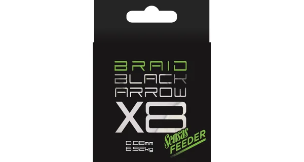 SENSAS - Šnúra Black Arrow X8 Braid 0,08 mm 6,92 kg 150 m