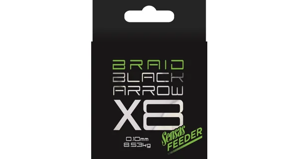 SENSAS - Šnúra Black Arrow X8 Braid 0,10 mm 8,53 kg 150 m