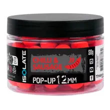 SHIMANO - Plávajúce boilie Isolate Pop-Up 12 mm 50 g Chilli Sausage Fluo Red