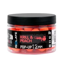 SHIMANO - Plávajúce boilie Isolate Pop-Up Krill Peach Fluoro Orange 12 mm 50 g