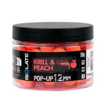 SHIMANO - Plávajúce boilie Isolate Pop-Up Krill Peach Fluoro Orange 12 mm 50 g