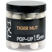 SHIMANO - Plávajúce Boilie TX1 Pop Up Tiger Nut Fluoro White 12 mm 50 g