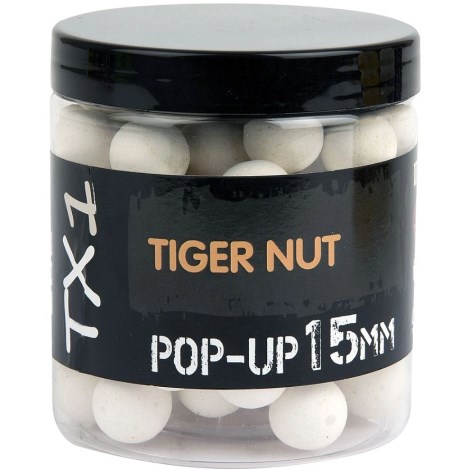 SHIMANO - Plávajúce boilie TX1 Tiger Nut Pop-Up Fluoro White 12 mm 100 g