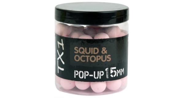 SHIMANO - Plávajúce boilies Bait TX1 Pop-Up Squid & Octopus Washed out Pink 15 mm 80 g