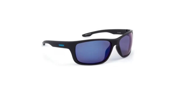 SHIMANO - Polarizačné okuliare Eyewear Antares Matte Black & Blue Mirror