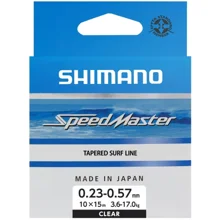 SHIMANO - Šokový vlasec Line Speedmaster Surf Taper ID 0,23-0,57 mm 10x15 m Clear